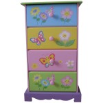 Comoda cu patru sertare Butterfly Mobilier Tematic din lemn MDF Liberty House